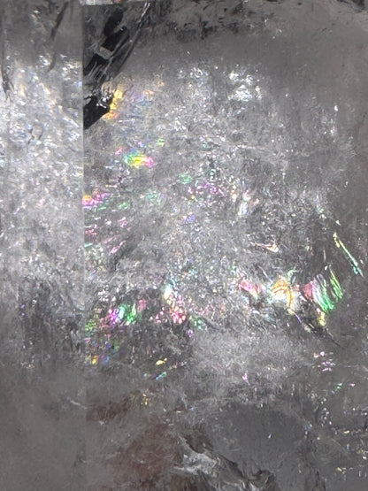 Bergkristall 12,3 cm – Voller Regenbogen & magischer Einschlüsse 💎 Brasilien