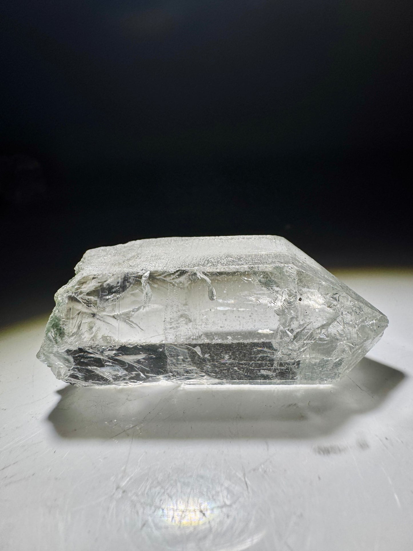 Feinst strukturierte Himalaya-Quarzspitze 5.1 cm – Kristallklar & selten