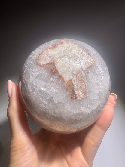 Amethyst Kugel Brasilien 9 cm – 1 kg | Kristallkugel mit Pastellfarbe