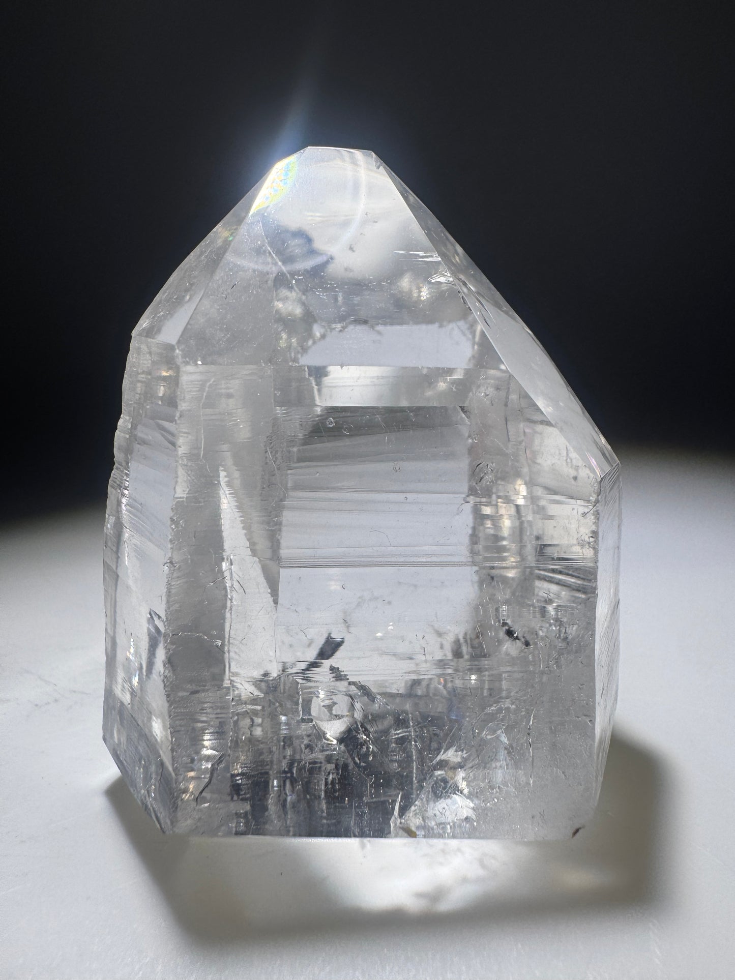 Lemurian Bergkristallspitze 5.6 cm – Ultraklarer Kristall aus Minas Gerais, Brasilien