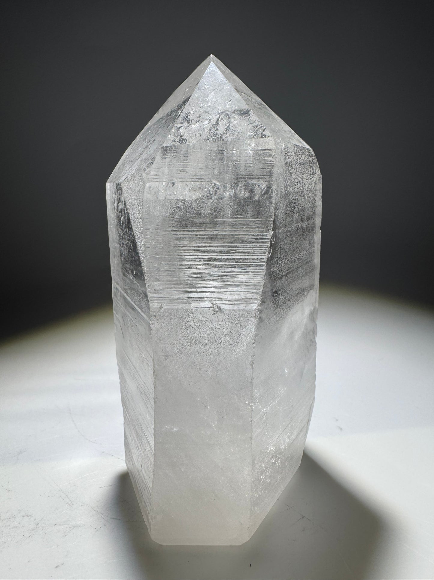 Lemurian Bergkristallspitze 10 cm, 362g – Premium Qualität I Minas Gerais, Brasilien