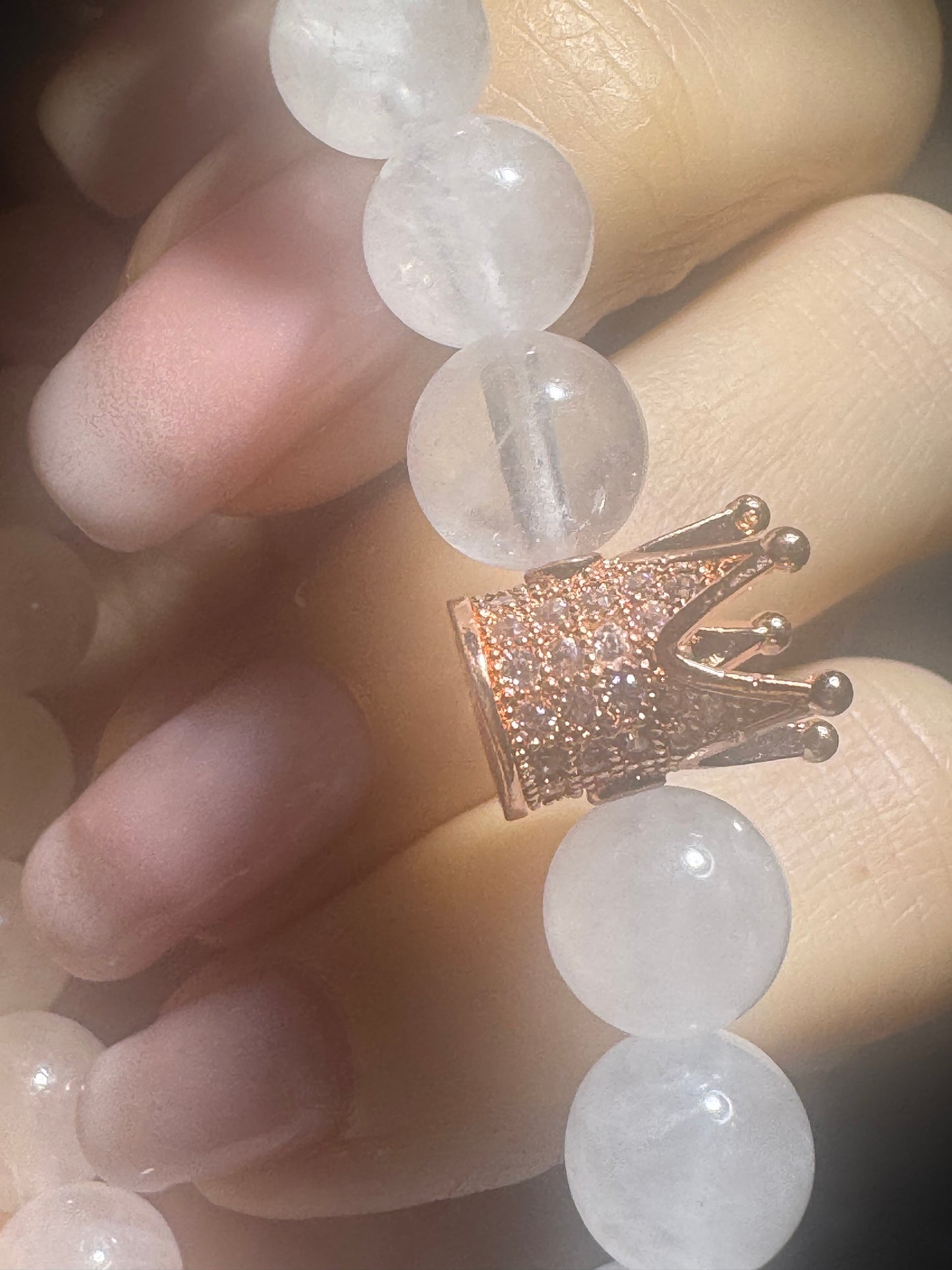 Rock crystal bracelet 19 cm – clarity &amp; energy amplification made of natural stone 💎✨