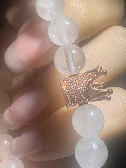 Rock crystal bracelet 19 cm – clarity &amp; energy amplification made of natural stone 💎✨