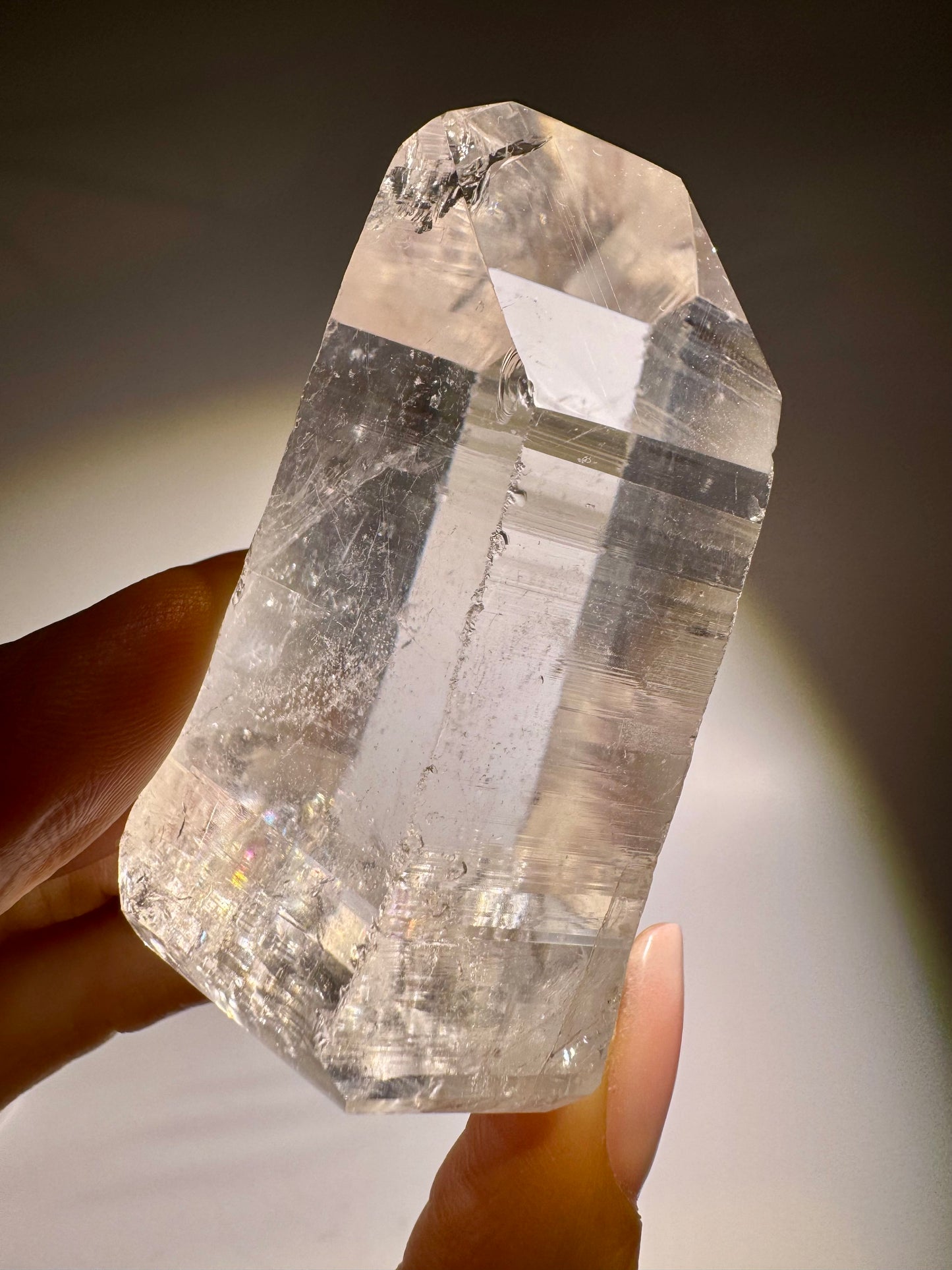 Lemurian Bergkristallspitze 6 cm, 98g – Premium Kristall I Minas Gerais, Brasilien