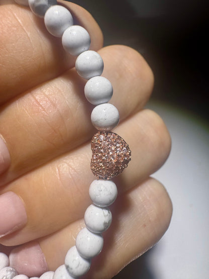 Gemstone bracelets 19.5 cm – Unisex, 4 mm beads, hematite highlights ✨