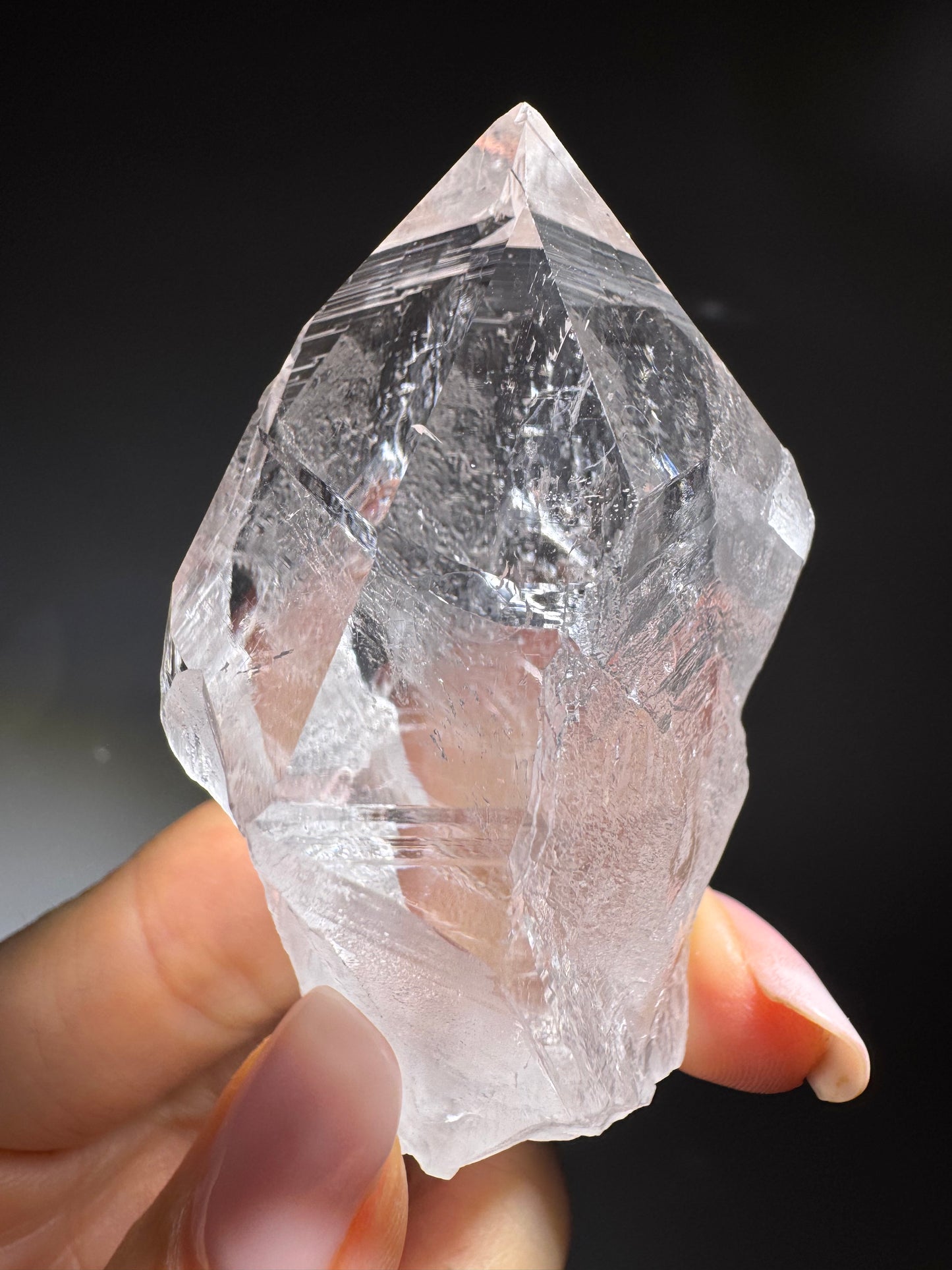 Ultraklare Himalaya-Quarzspitze 7 cm – Gletscherklar & Premium Edelstein