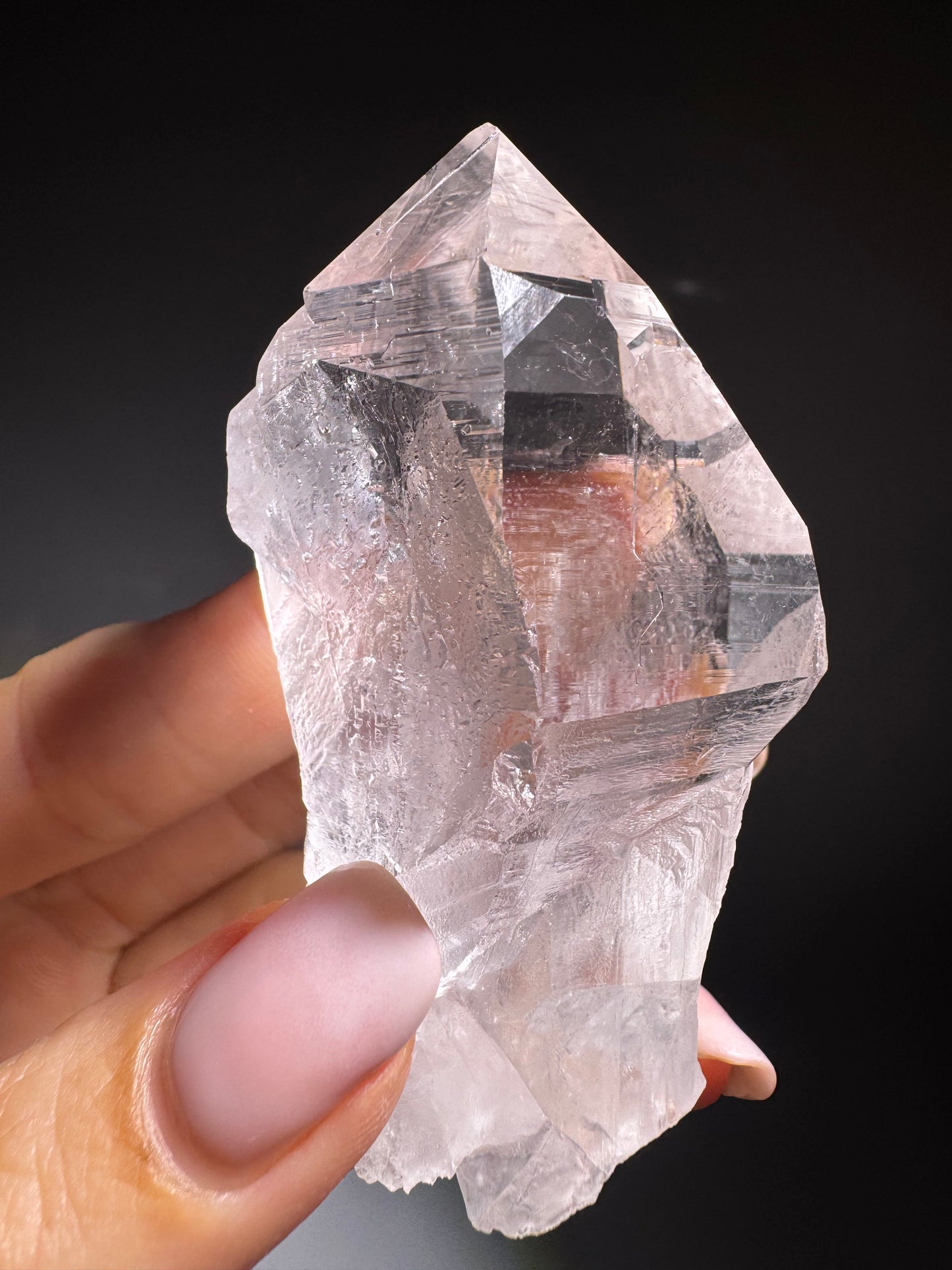 Ultraklare Himalaya-Quarzspitze 7 cm – Gletscherklar & Premium Edelstein