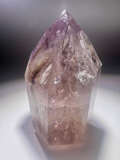 Fluoreszierende Ametrin-Phantomspitze aus Brasilien