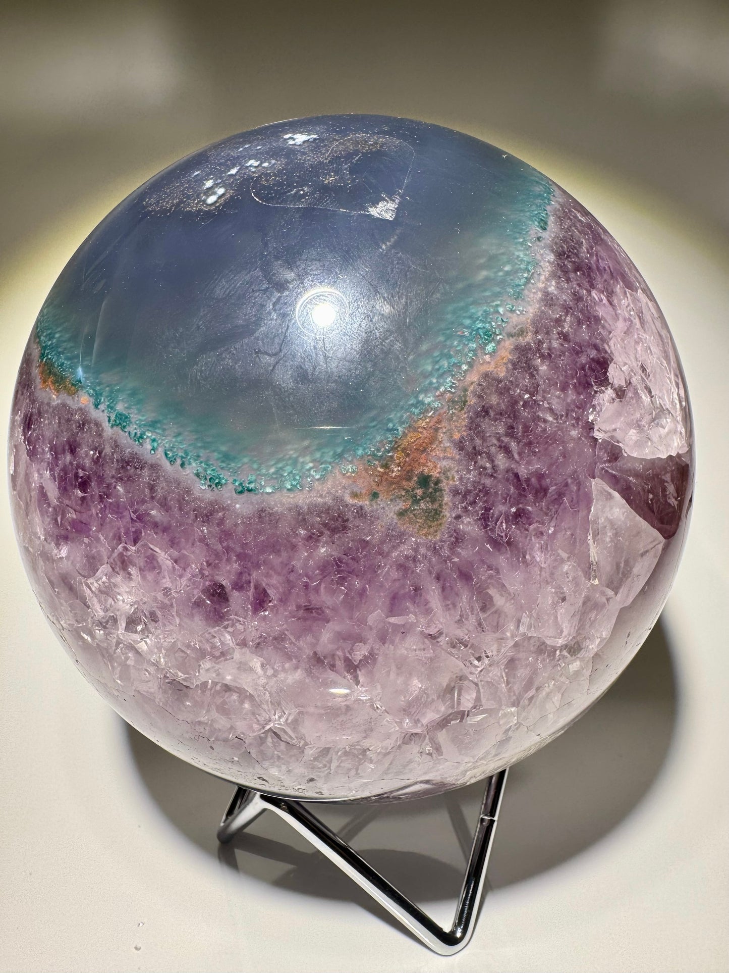 Amethyst Kugel Brasilien 12 cm – 3.19 kg | Sugary Kristallkugel, Extra Qualität 💜✨