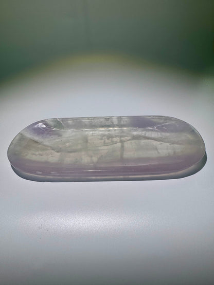 Grosse Kristallschale aus Pastellfluorit – 21.5 x 9 cm, 471 g – Brasilien, hochwertig & transparent