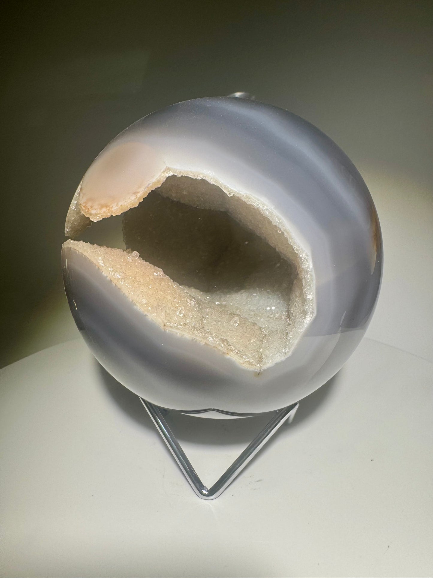 Unglaublich schöne Achat Kugel aus Brasilien – 11.5 cm