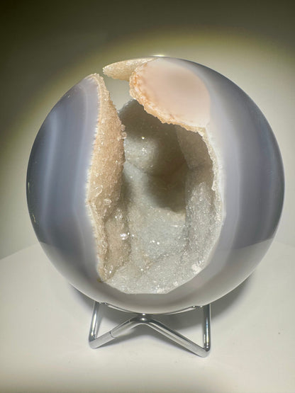 Unglaublich schöne Achat Kugel aus Brasilien – 11.5 cm
