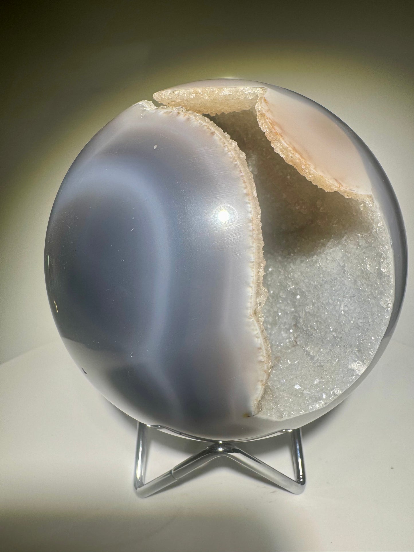 Unglaublich schöne Achat Kugel aus Brasilien – 11.5 cm
