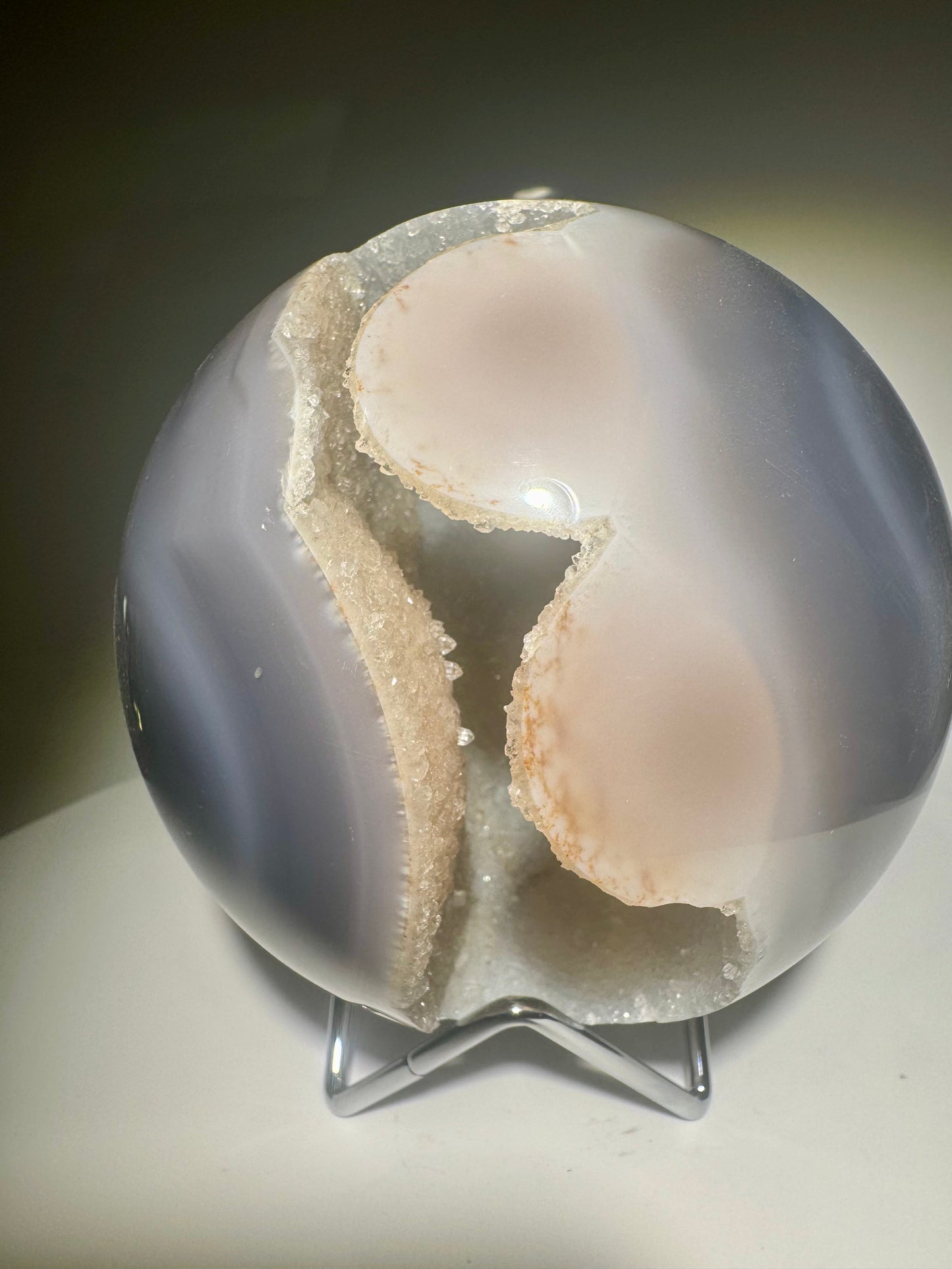 Unglaublich schöne Achat Kugel aus Brasilien – 11.5 cm