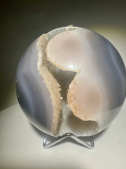 Unglaublich schöne Achat Kugel aus Brasilien – 11.5 cm