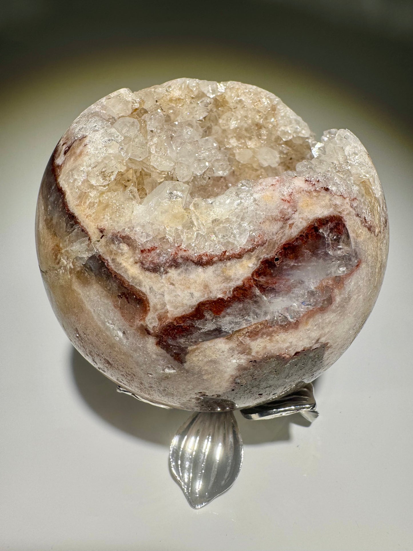 Pink Amethyst Kugel 9.5 cm – 1.36 kg | Seltene rosa Kristallkugel 💕✨