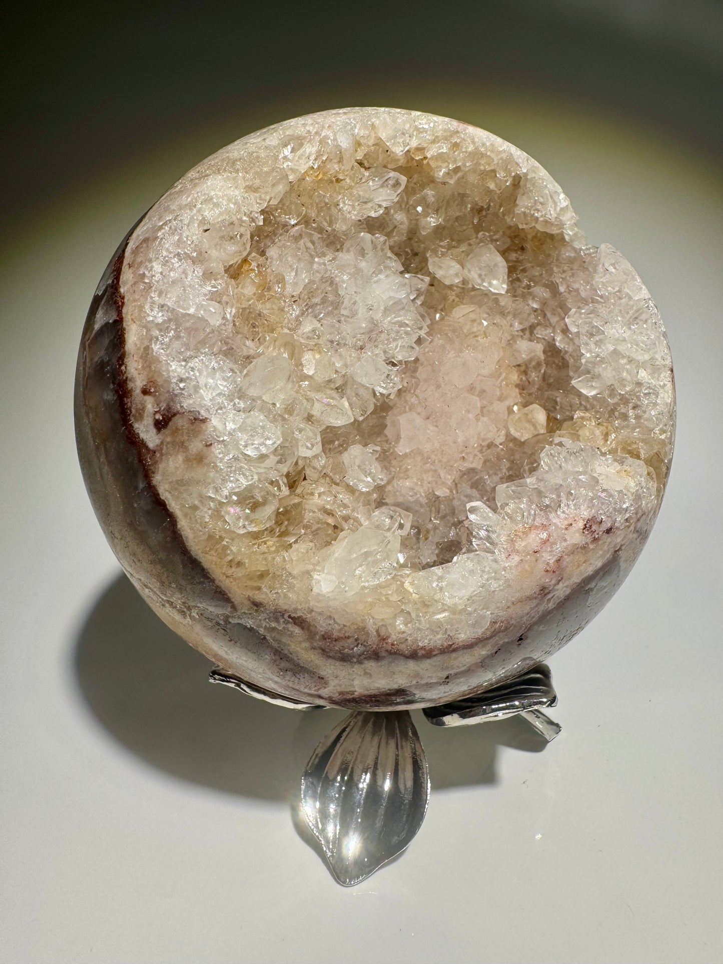 Pink Amethyst Kugel 9.5 cm – 1.36 kg | Seltene rosa Kristallkugel 💕✨