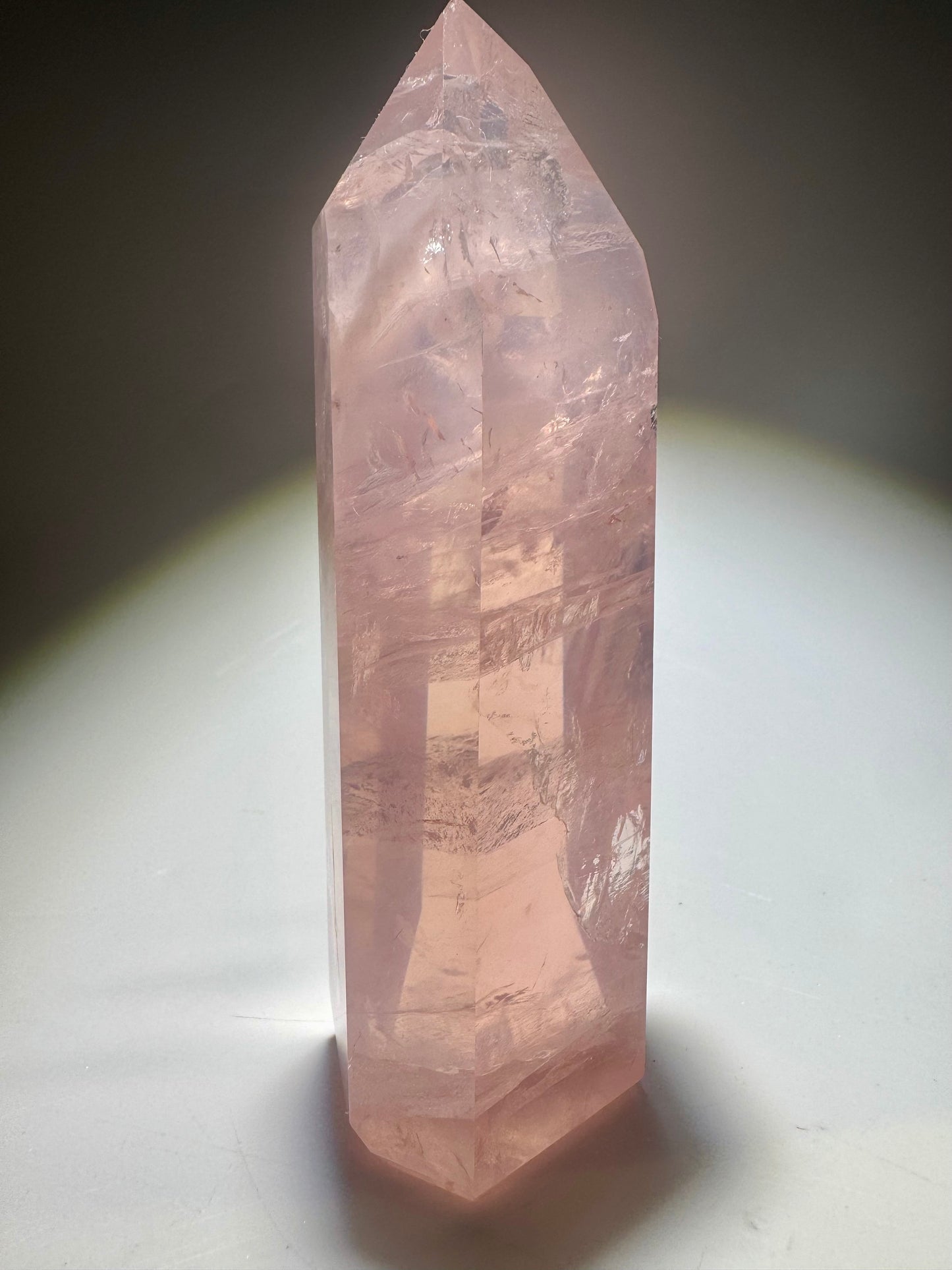 Premium Rosenquarzspitze 12.5 cm | 303 g – Seltene High-End-Qualität