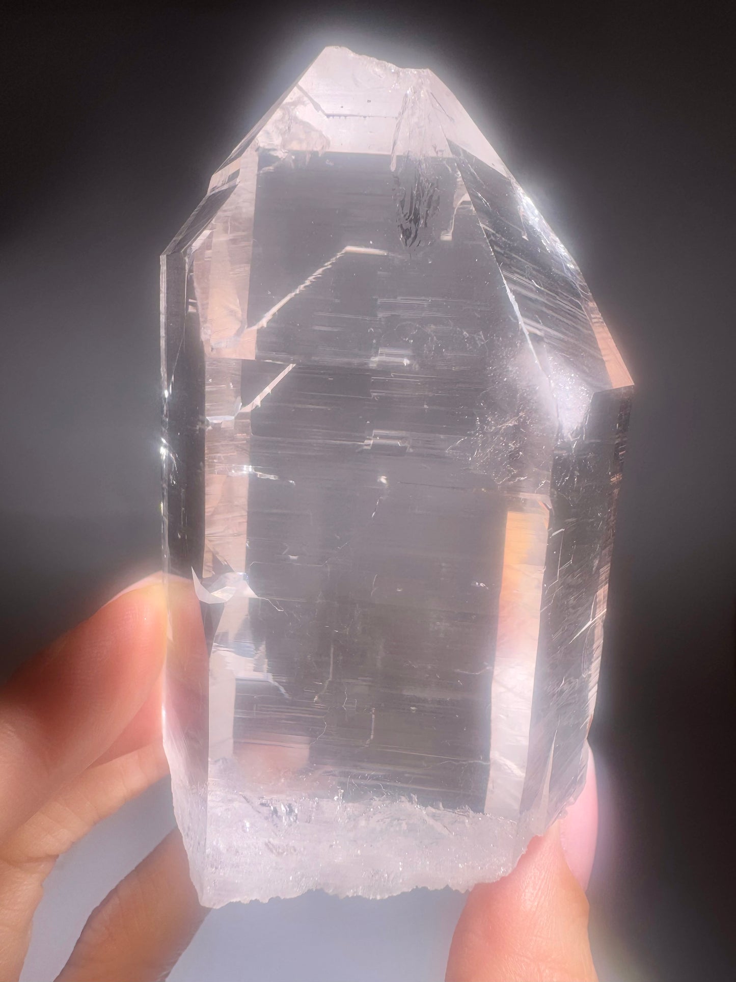 Extraklarer Himalaya Bergkristall – 9 cm Spitze voller Energie & Brillanz