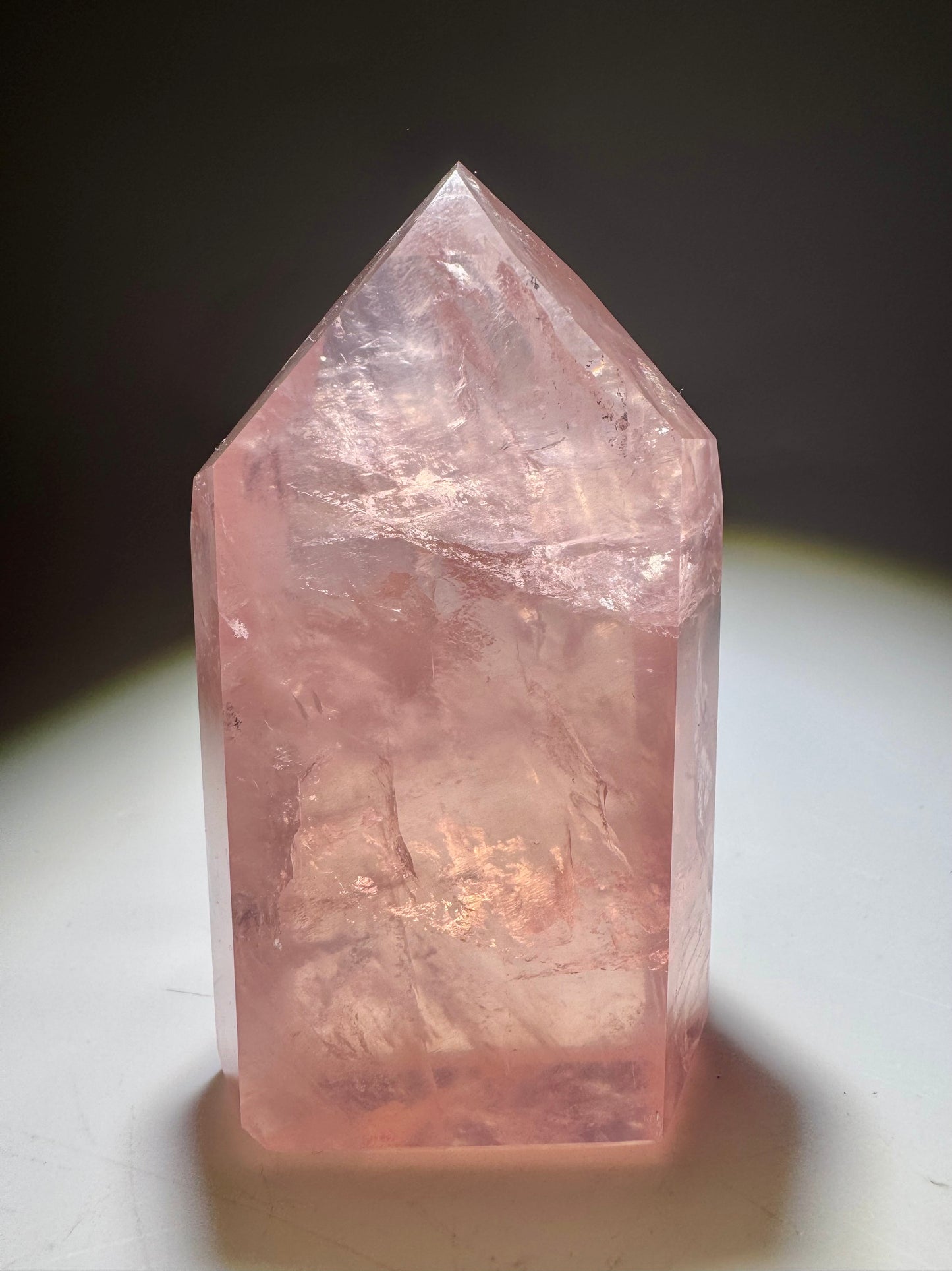 Premium Rosenquarzspitze 8 cm – 198 g | Exklusive High-End-Qualität