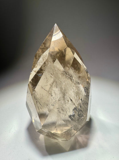 Rauchquarz facettiert – Kristallornament 7 cm aus Brasilien