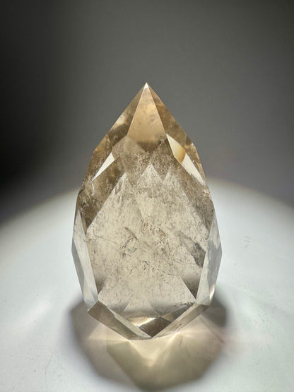 Rauchquarz facettiert – Kristallornament 7 cm aus Brasilien