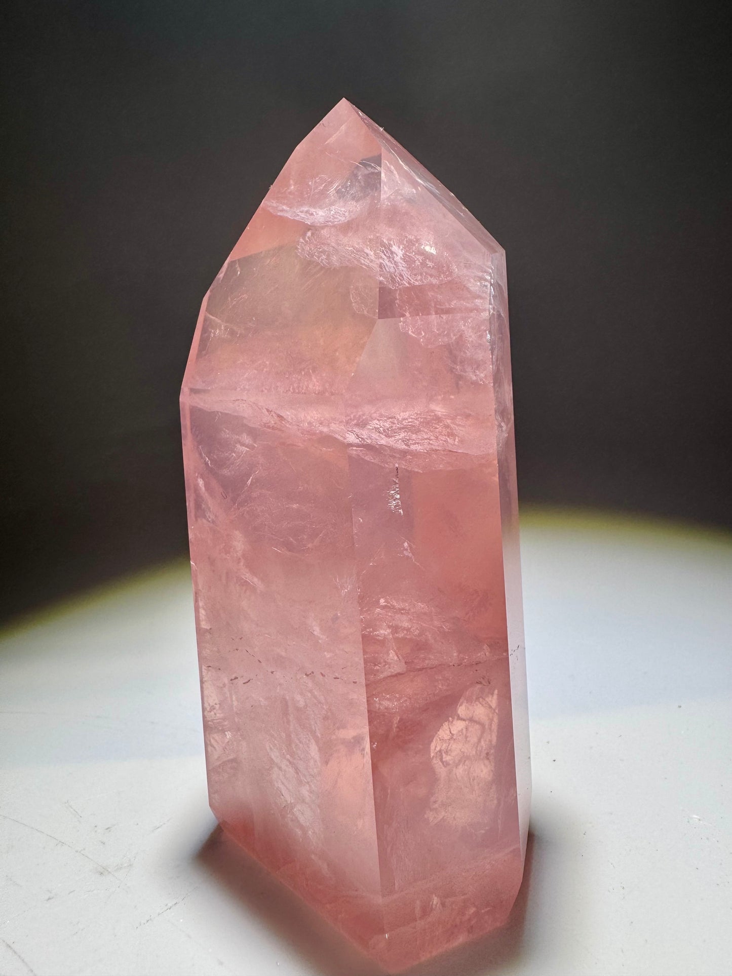 Premium Rosenquarzspitze 9.5 cm – 231 g | Exklusive High-End-Qualität