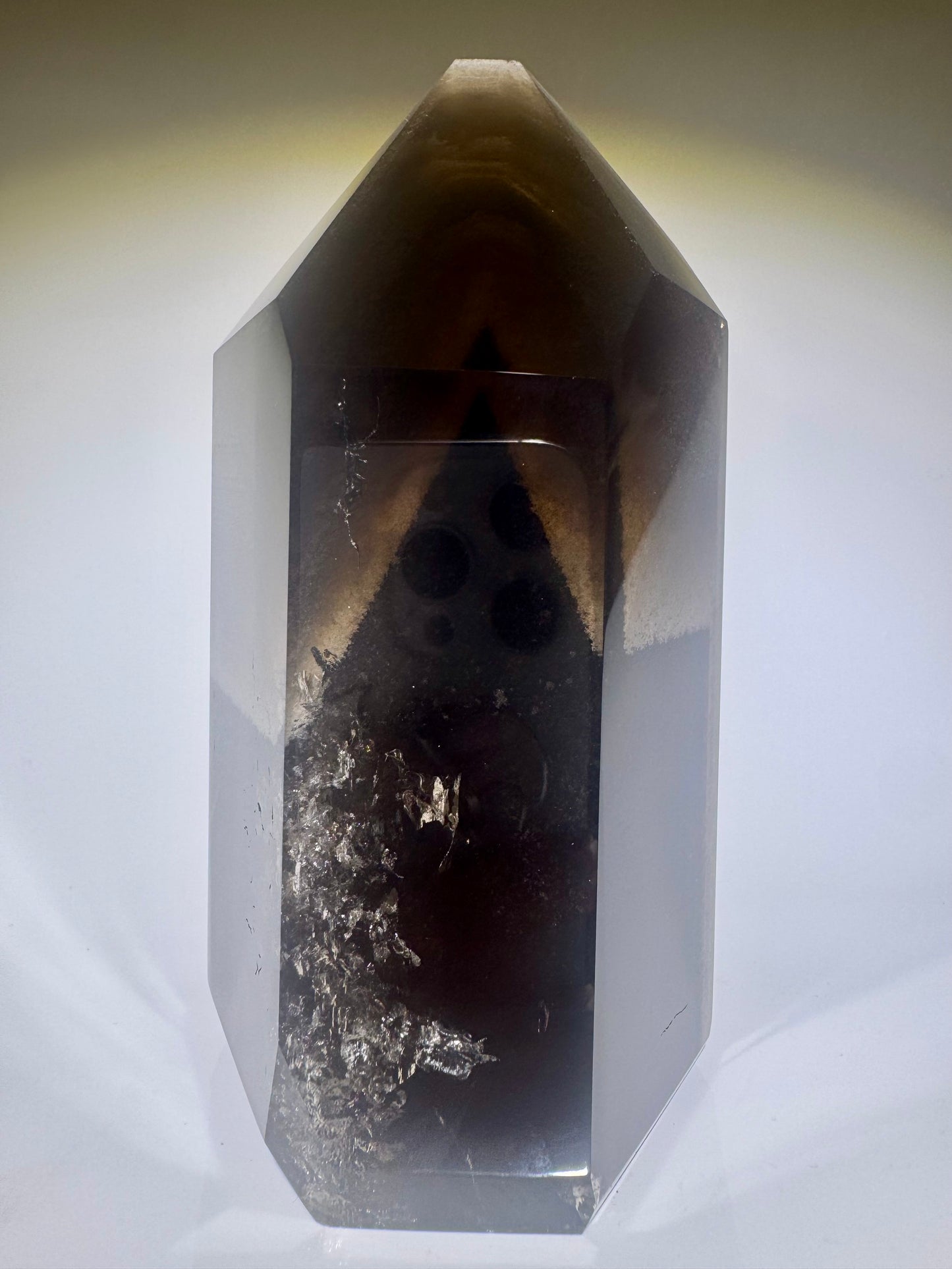 Rauchquarz mit Phantomen – 909 g Kristall aus Brasilien