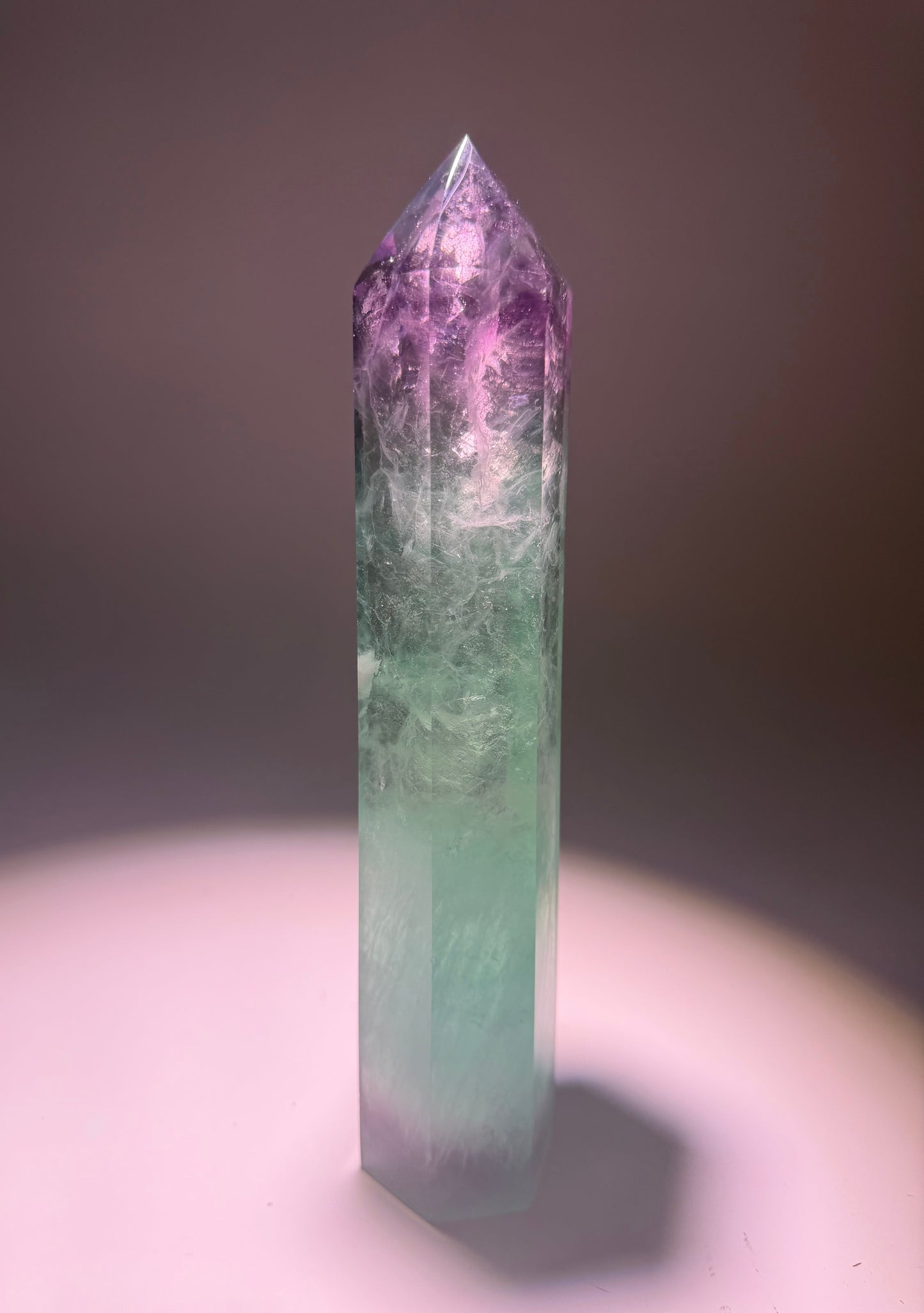 Fluorit Spitze Grün & Violett – 22 cm | 855 g | A-Qualität aus Brasilien