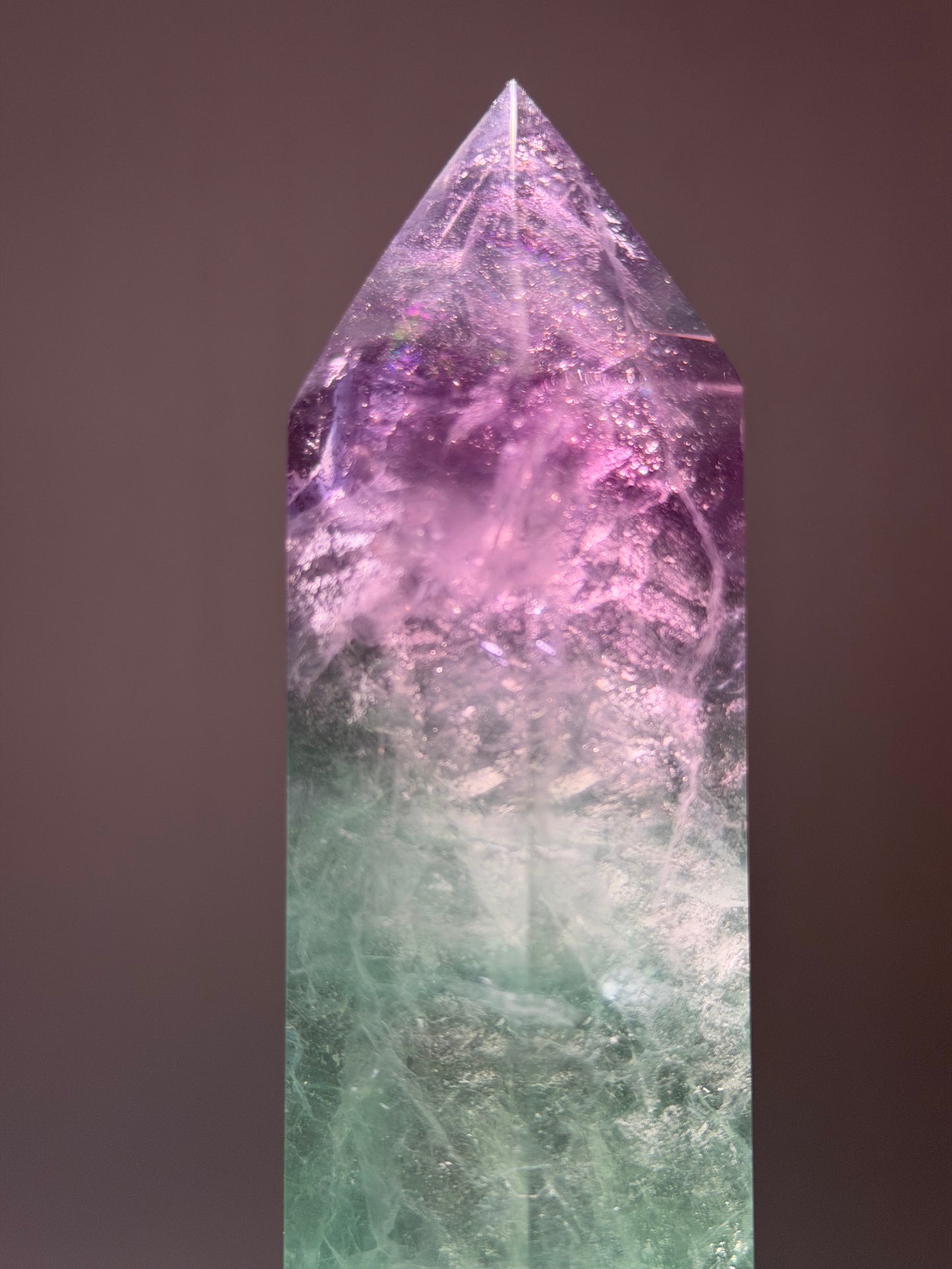 Fluorit Spitze Grün & Violett – 22 cm | 855 g | A-Qualität aus Brasilien
