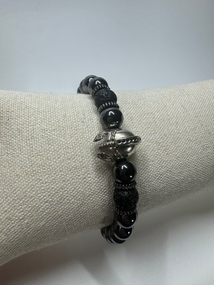 Exklusives Hämatit Armband - 20cm