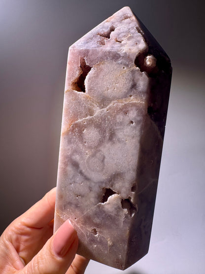 Grosse Pink Amethyst Spitze  – zart, funkelnd & kraftvoll 💖 - 14.2cm, 641g