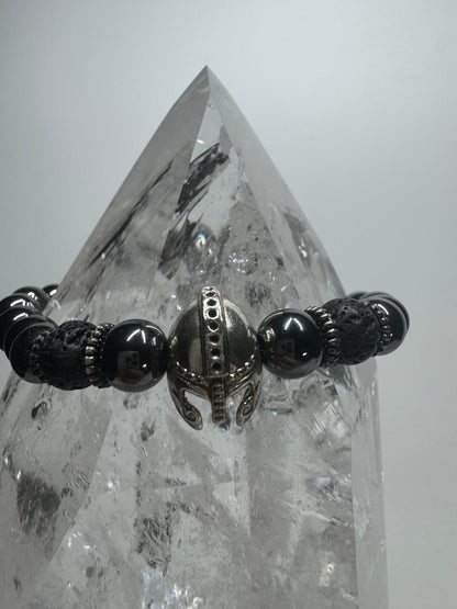 Exklusives Hämatit Armband - 17cm
