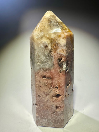 Grosse Pink Amethyst Spitze  – zart, funkelnd & kraftvoll 💖 - 14.5cm, 591g
