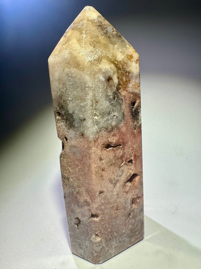 Grosse Pink Amethyst Spitze  – zart, funkelnd & kraftvoll 💖 - 14.5cm, 591g