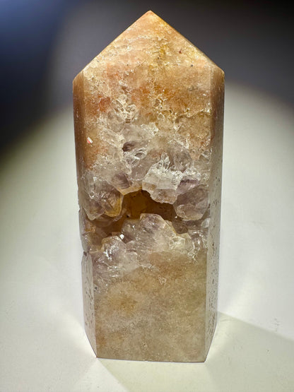 Grosse Pink Amethyst Spitze  – zart, funkelnd & kraftvoll 💖 - 13cm, 528g