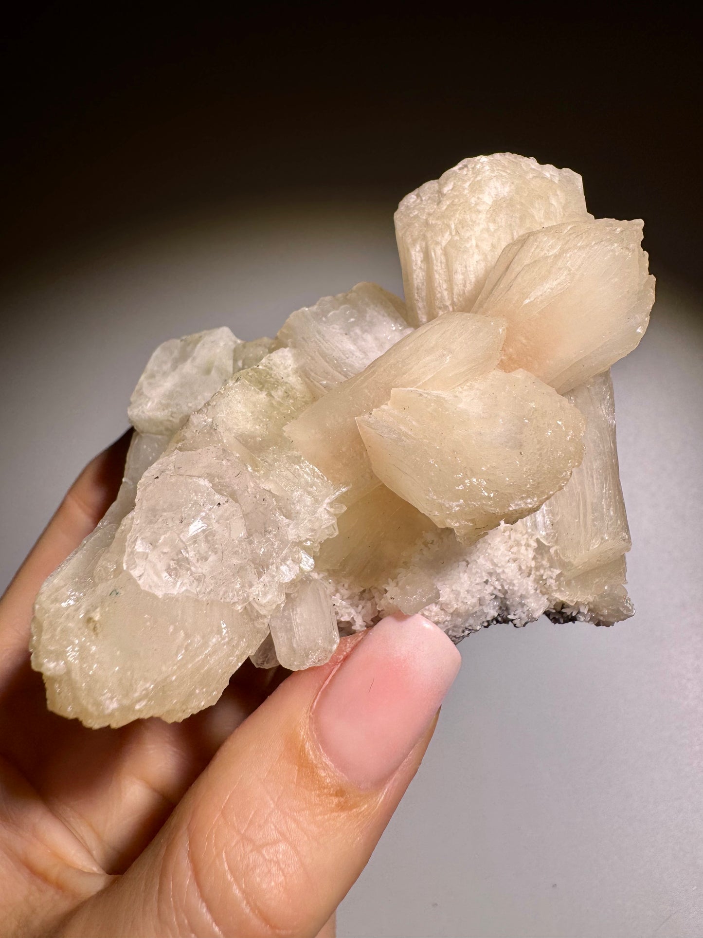 Stilbit Zeolith Kristall aus Indien – Sammlerstück Naturmineral