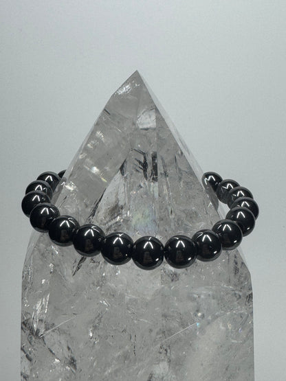 Minimalistisches Hämatit Armband - ca. 16cm