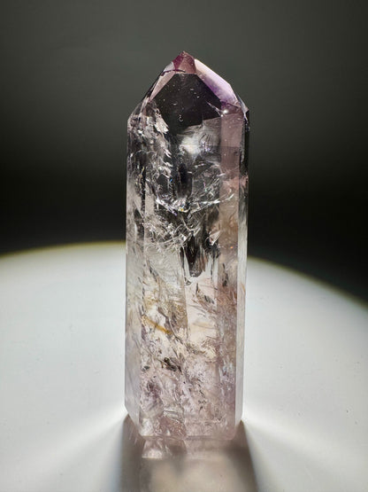 Fluoreszierende Ametrin-Phantomspitze – 9 cm, 88 g | Museumsqualität