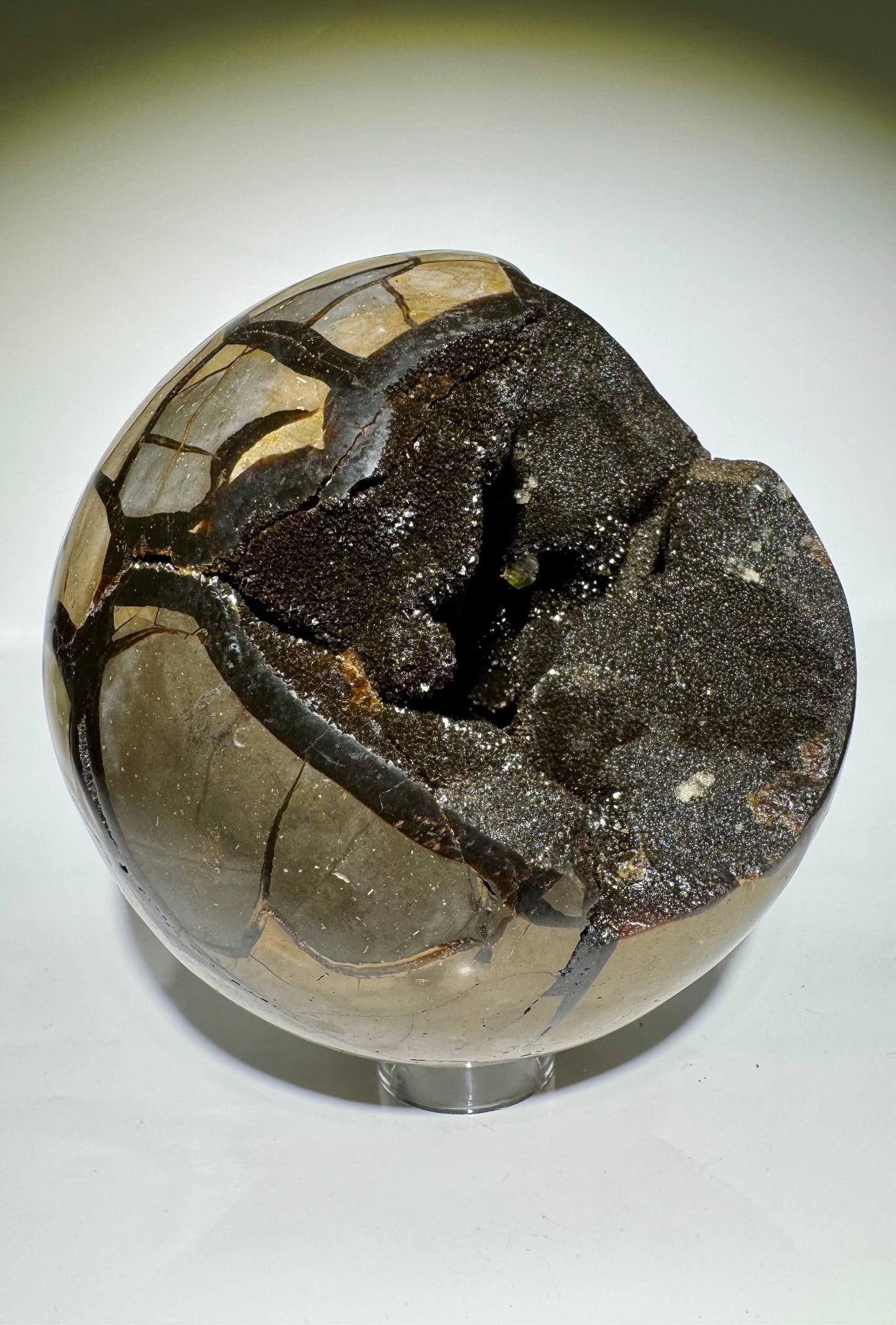 Septarien-Kugel (Drachenstein) 18 cm – Riesiger Edelstein
