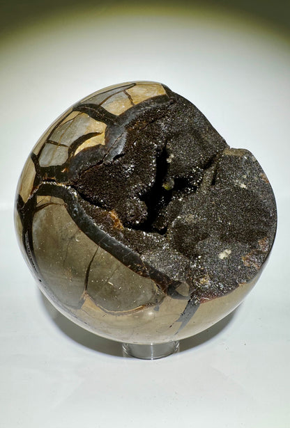 Septarien-Kugel (Drachenstein) 18 cm – Riesiger Edelstein