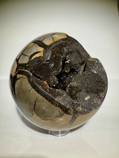 Septarien-Kugel (Drachenstein) 18 cm – Riesiger Edelstein