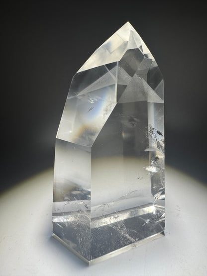 Traumhafte komplett klare Phantom-Quarz-Spitze 💎 - 8.5cm, 236g