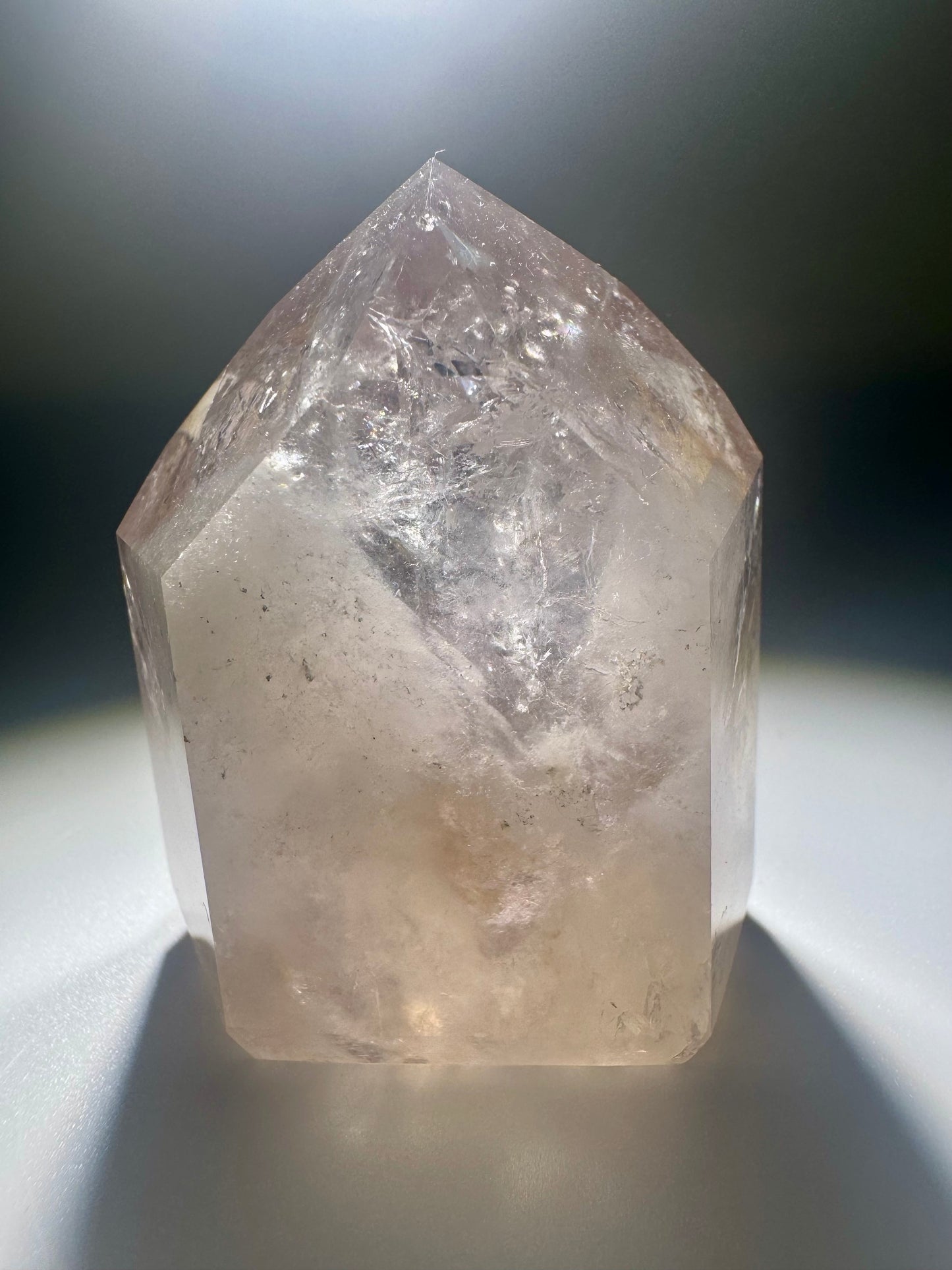 Fluoreszierende Ametrin-Phantomspitze – 5.1 cm | Museumsqualität aus Brasilien mit UV-Effekt & Regenbogen