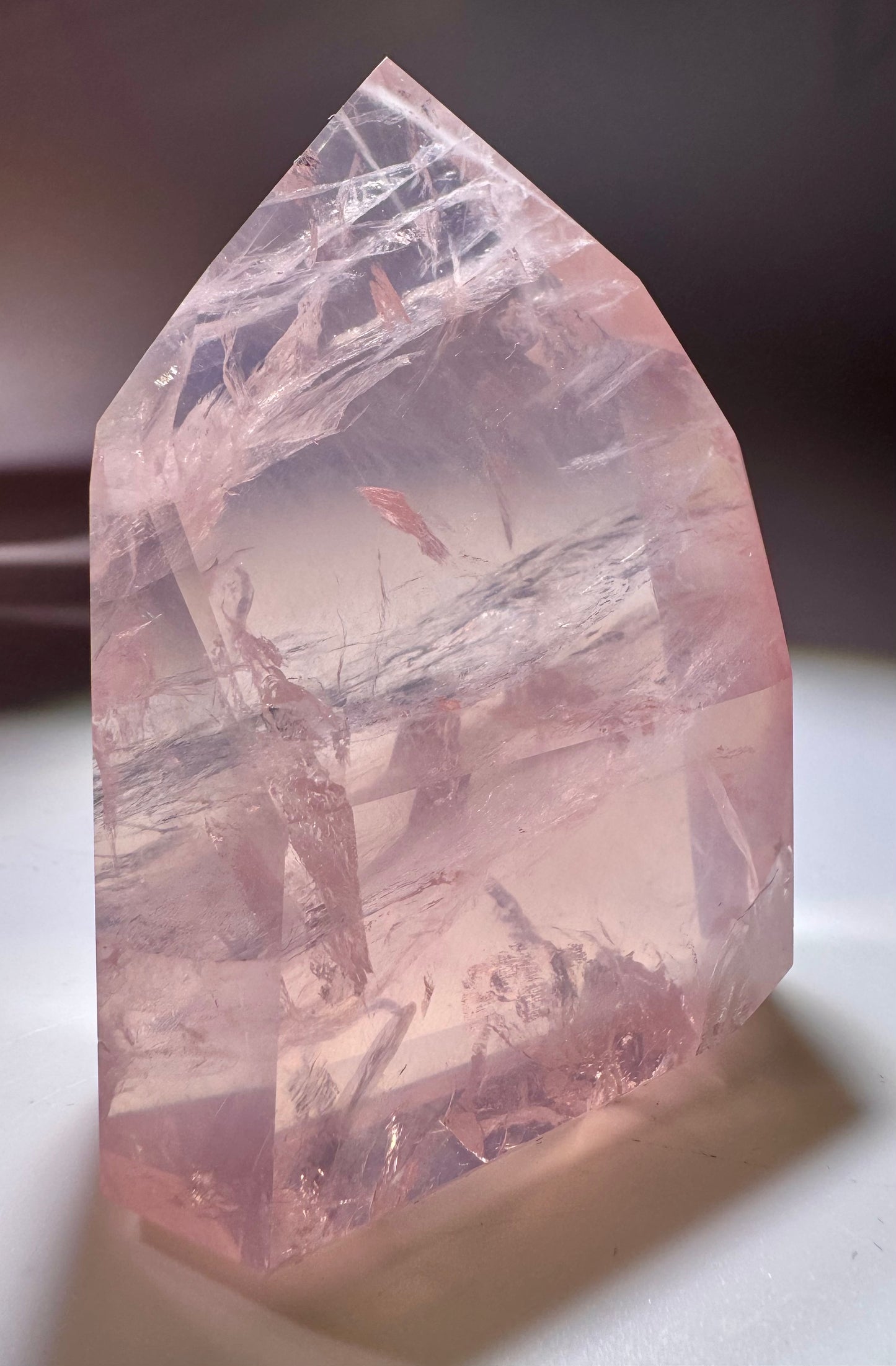 Rosenquarz Heilstein 7.5 cm – Intensiv Himbeerrosa Naturkristall 171 g