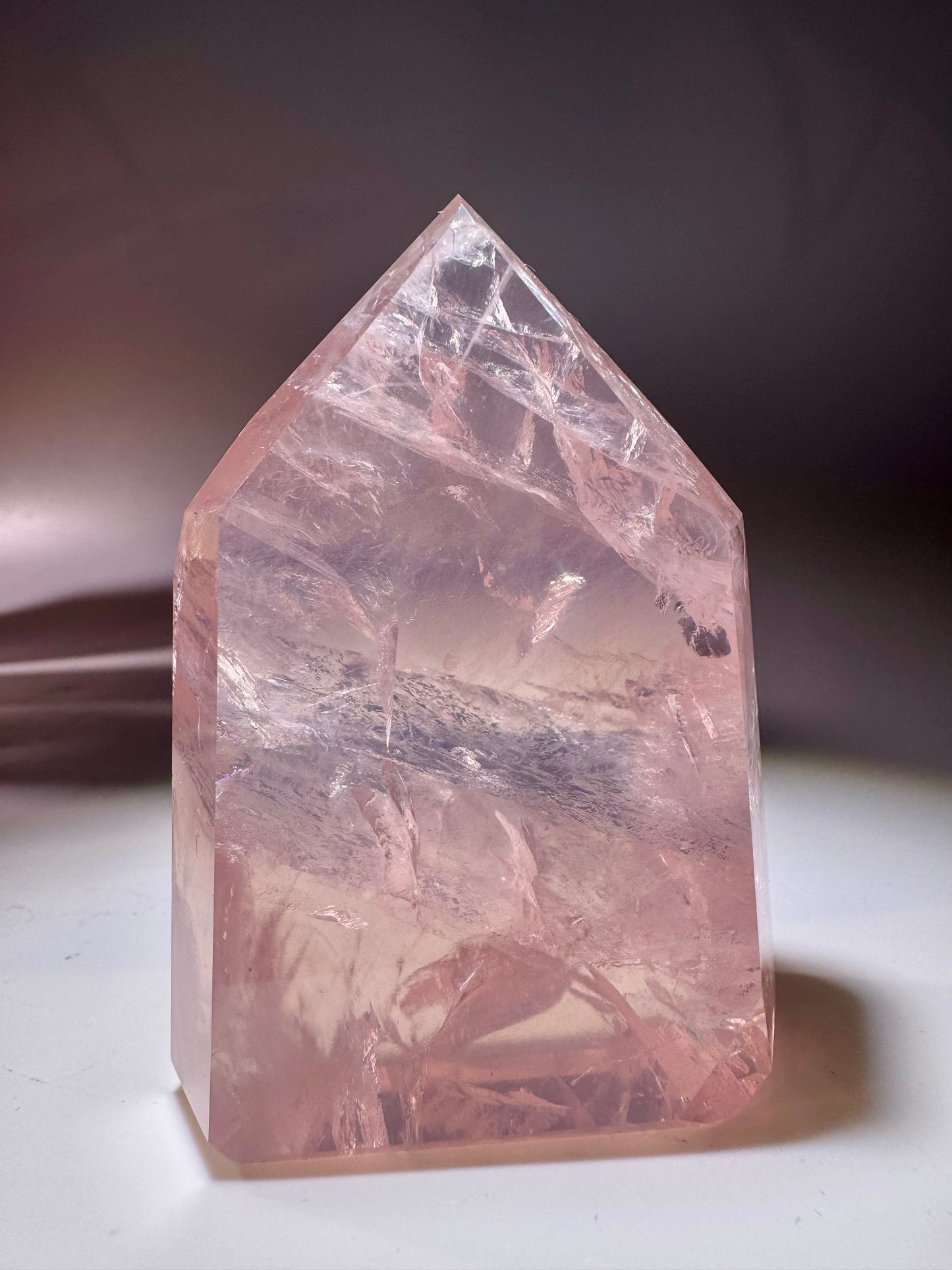 Rosenquarz Heilstein 7.5 cm – Intensiv Himbeerrosa Naturkristall 171 g