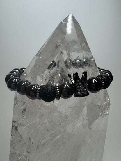 Hämatit Armband 👑 - ca. 18cm
