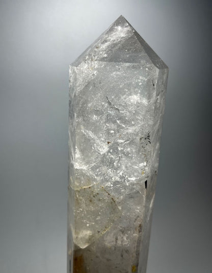 Black Rutil Einschlüsse | Riesige Bergkristallspitze | UNIQUE CRYSTALS