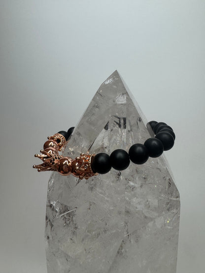 Onyx Armband 👑 - ca. 16cm