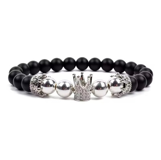 Onyx Armband 👑 - ca. 16cm